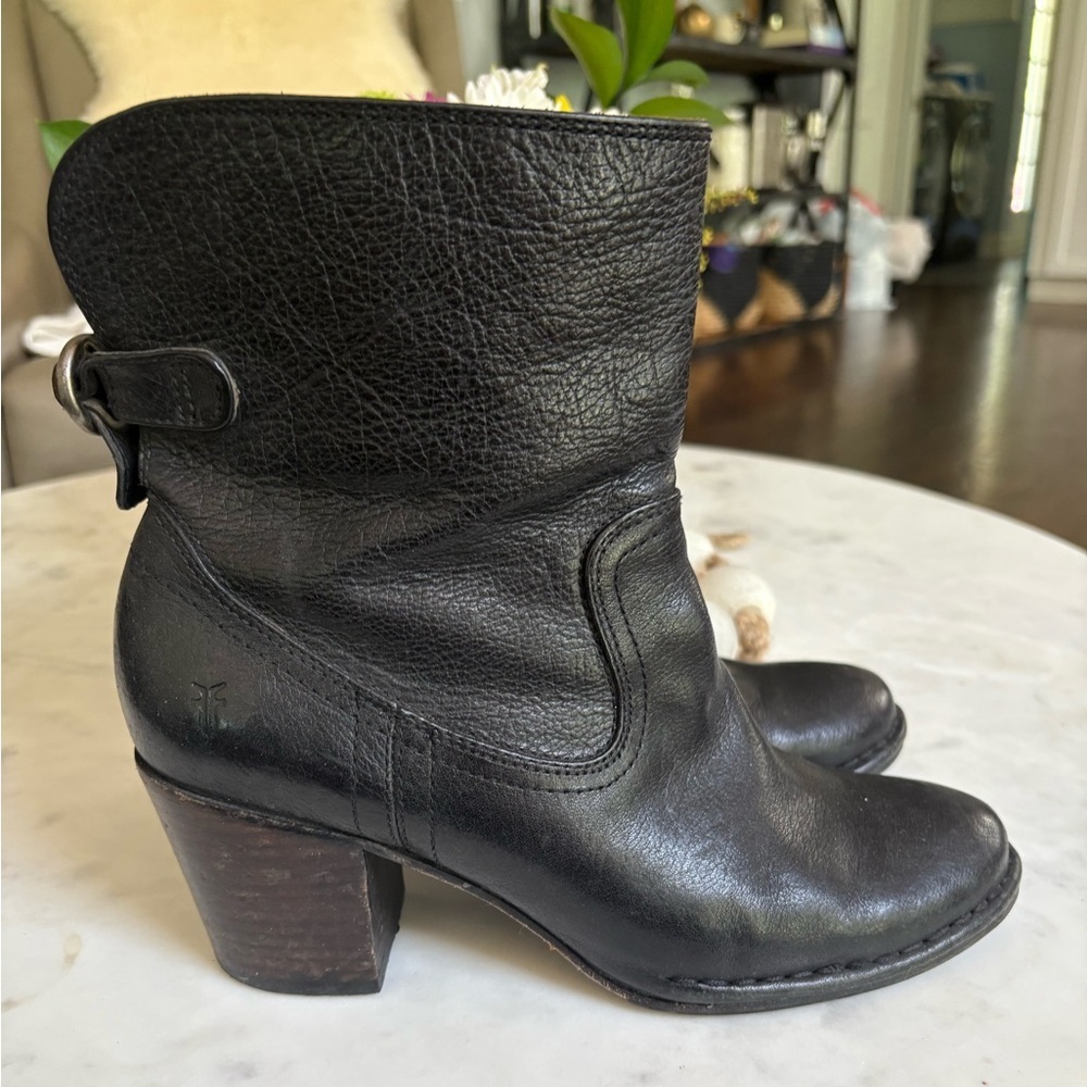 Frye Lucinda Short Boots Black View 3
